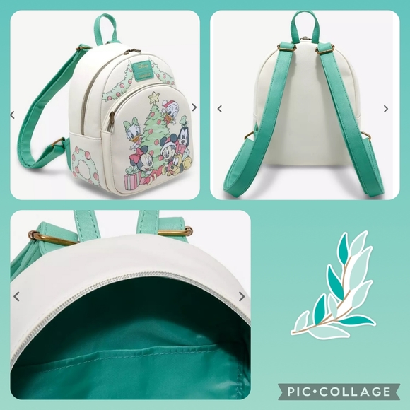 LOUNGEFLY Disney Baby Sensational Six Christmas Mini Backpack & Mini Flap Wallet - Picture 3 of 8
